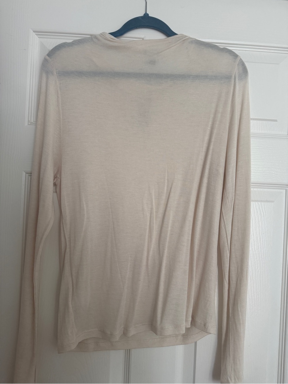 J. Crew Lightweight Long Sleeve Tee in Ivory - Picture 2 of 2